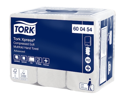 Tork 600454 Xpress® Komprimierte Weiche Multifold-Handtücher- H2