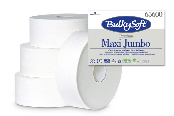 BulkySoft® WC Papier Jumbo Premium 2-lagig unperforiert