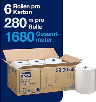 290059 - Tork Matic® Essuie-Mains rouleau extra long Universal Blanc H1