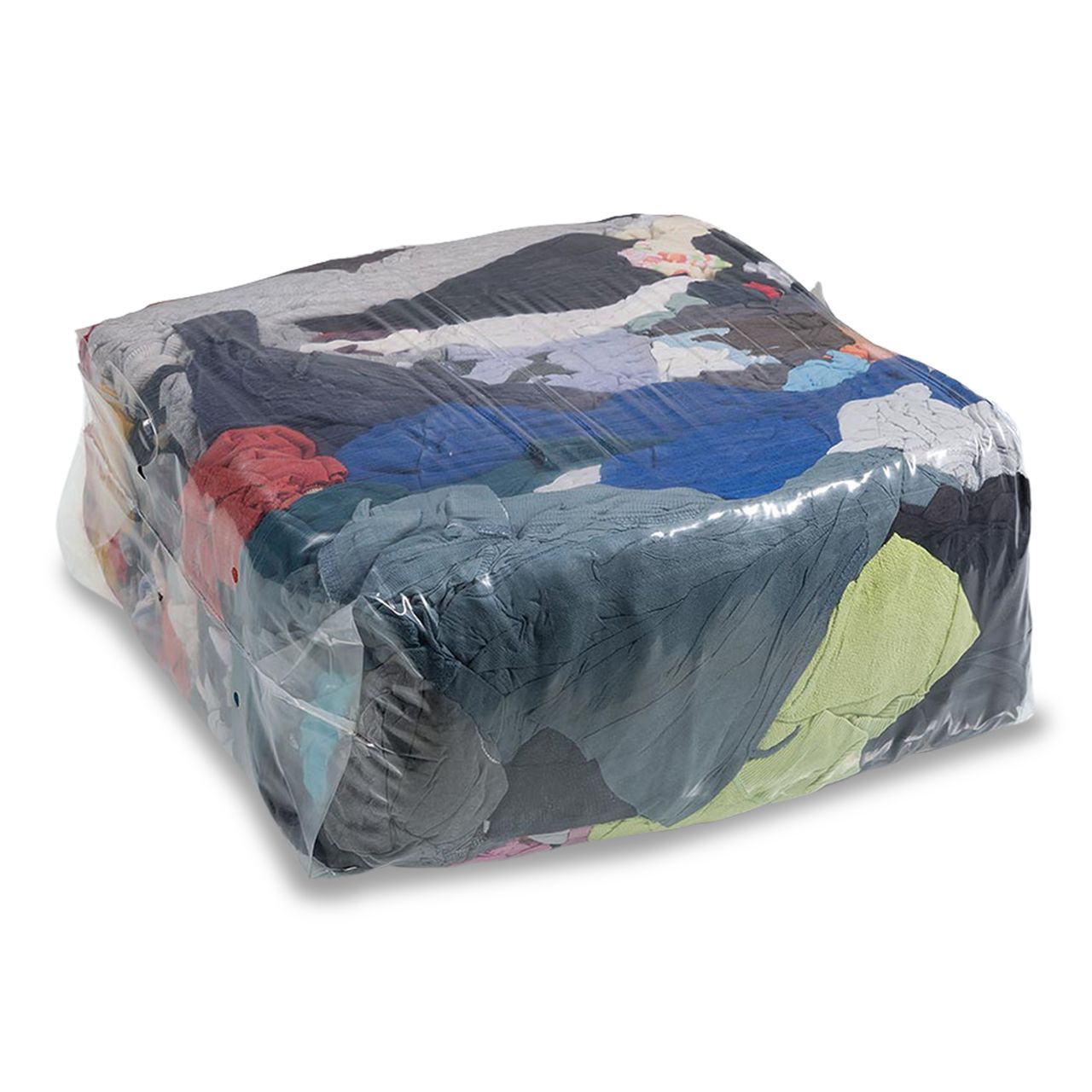 600 KG Putzlappen TRIKOT Bunt - Palette 60x10 KG