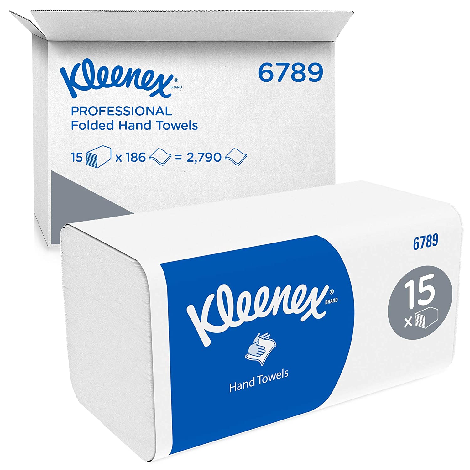 Kleenex 6789 Interfold Papierhandtücher 2-lagig weiss 21,2 × 21,5 cm – 2’790 Blatt
