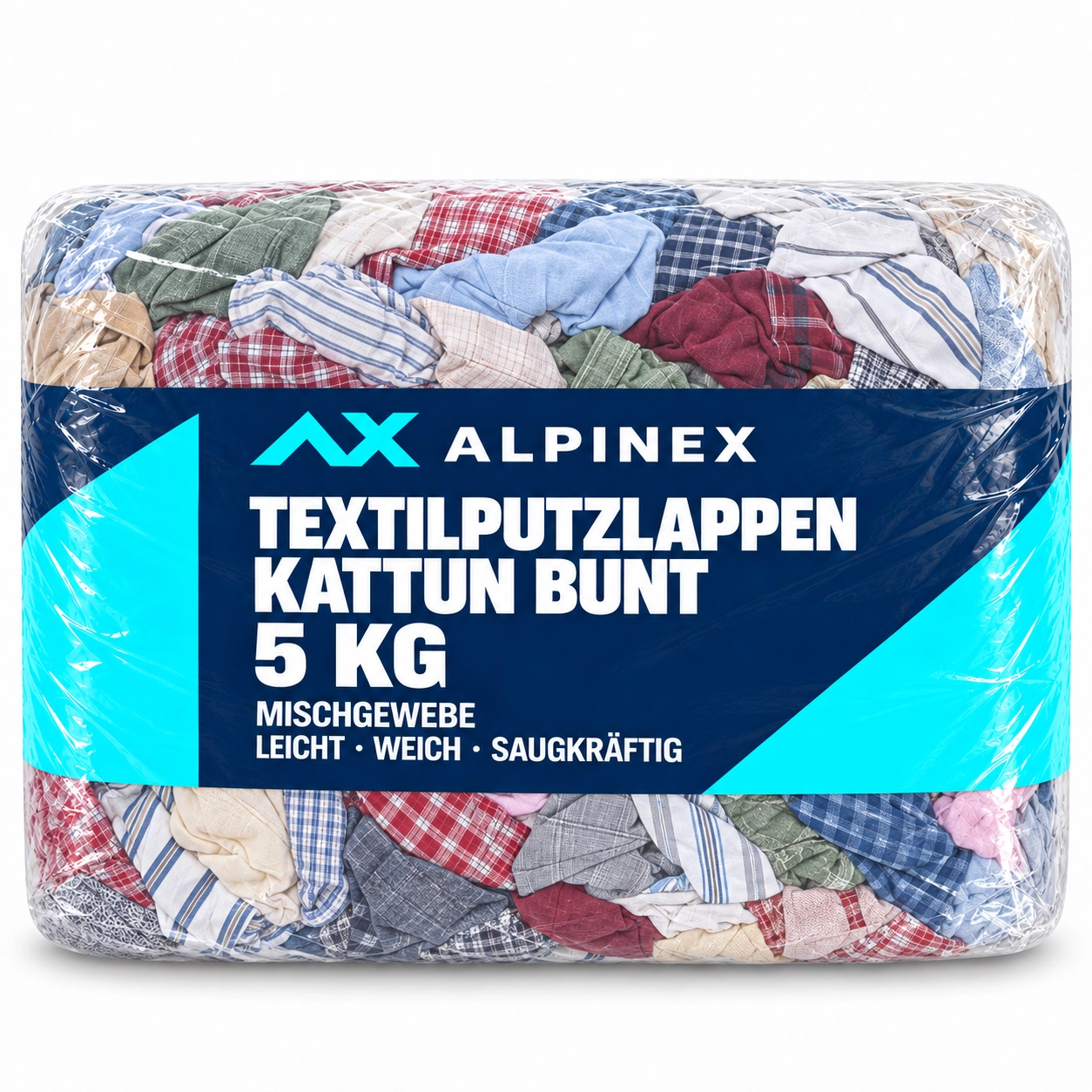 Alpinex 5 KG Kattun Bunt Putzlappen - KB