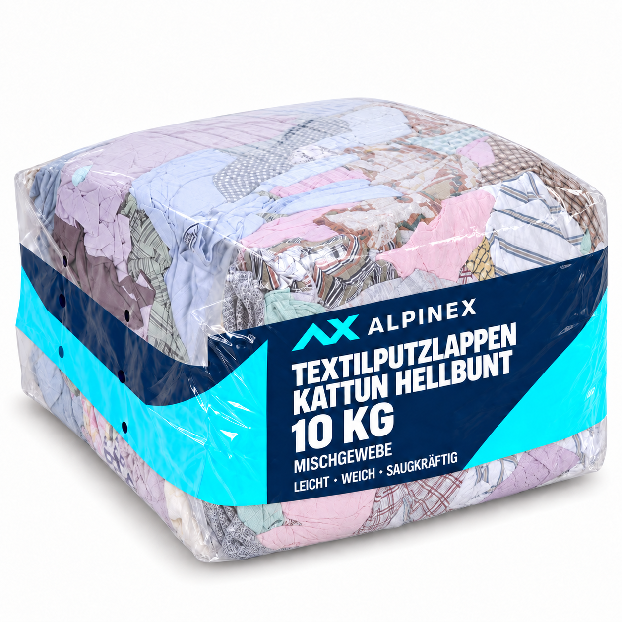 Alpinex Putzlappen Hellbunt – 10 kg