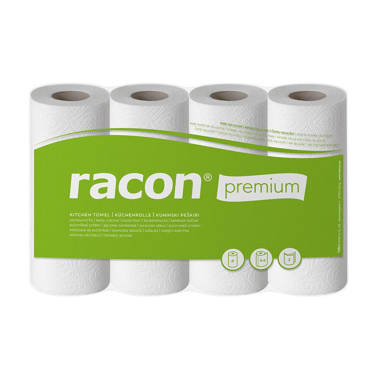 racon® Premium 48 Haushaltsrollen 2-lagig 64 Blatt