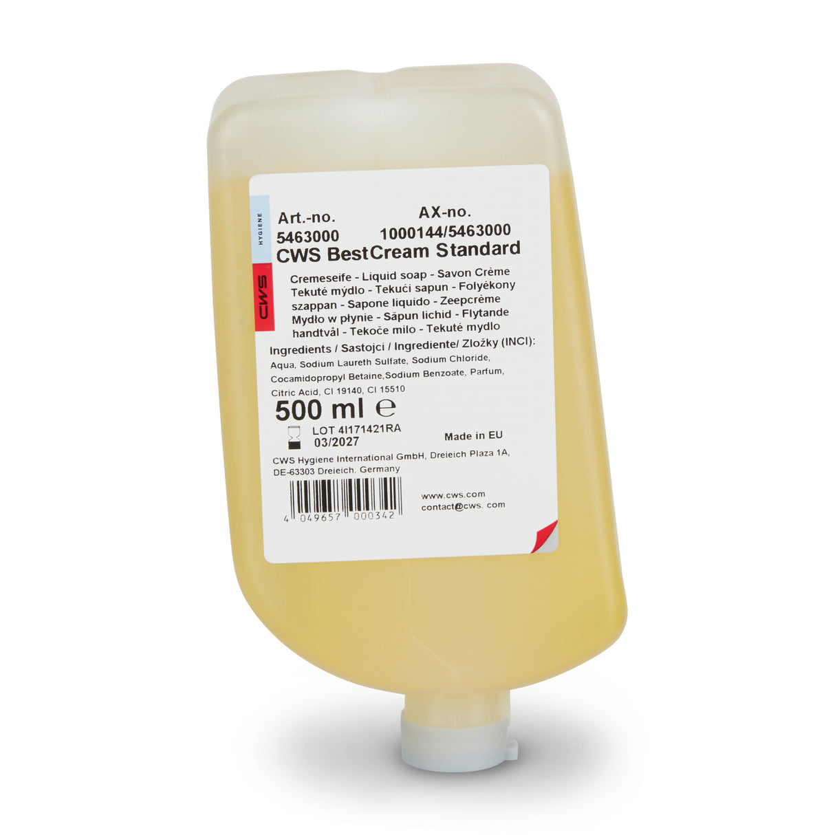 CWS Best Cream Standard 500 ml Kartusche 5463000