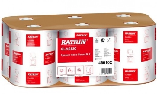 1 Karton Handtuchrolle Katrin Classic baugleich 460102 2-lagig 160m - M2